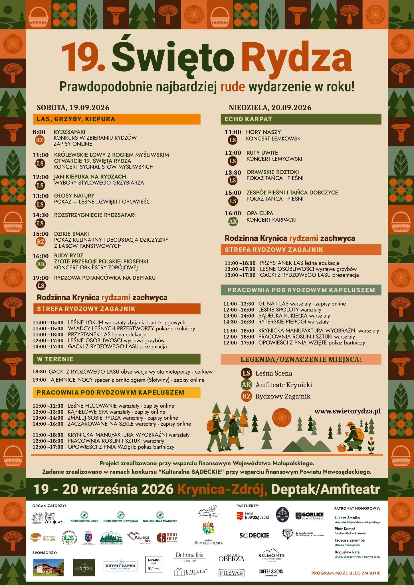 19 Święto Rydza w Krynicy-Zdroju – znamy program!