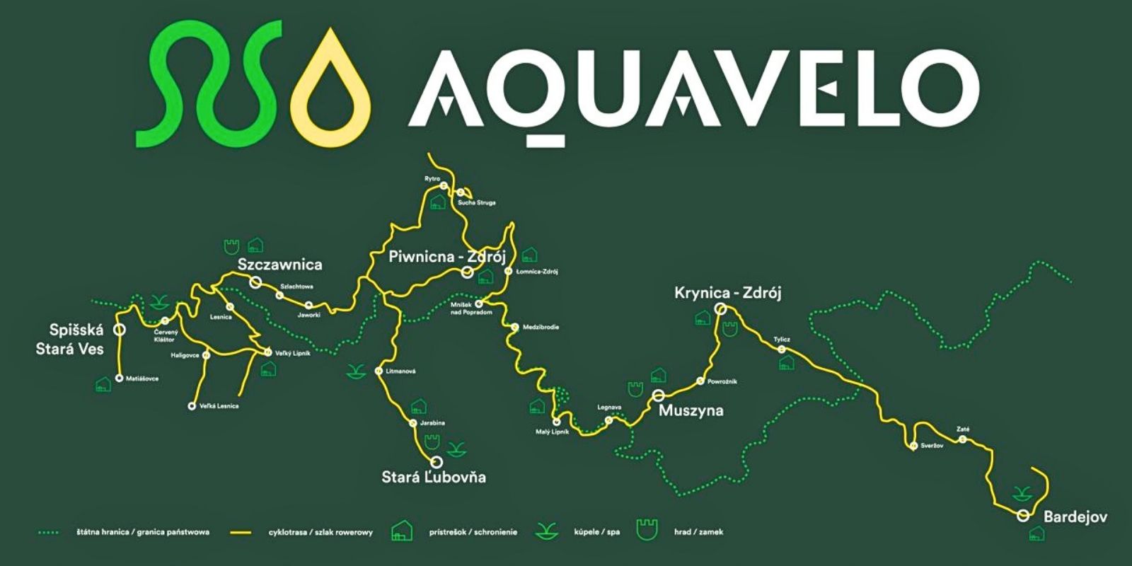 Aquavelo – transgraniczny szlak rowerowy przez Polskę i Słowację