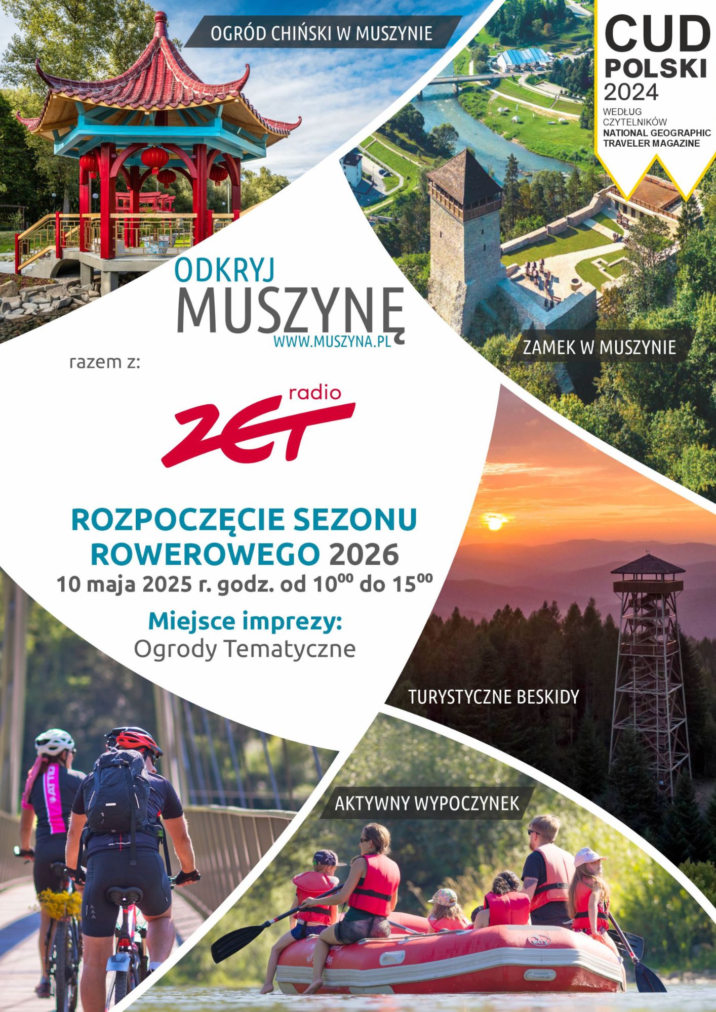 Rozpoczęcie sezonu rowerowego w Muszynie z Radiem ZET – 10 maja 2026
