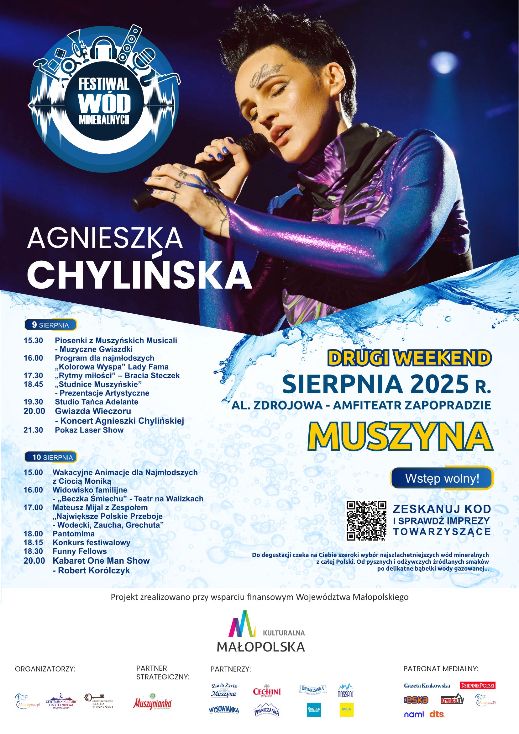 XXII Festiwal Wód Mineralnych – Muszyna 9–10 sierpnia 2025