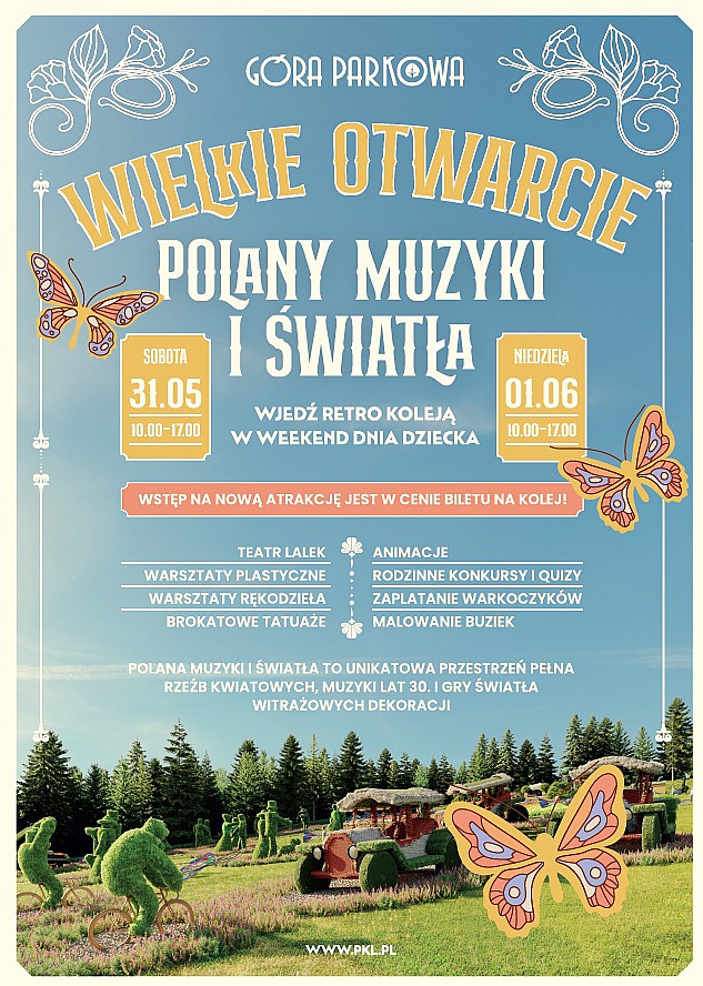 NOWOŚĆ! Polana Muzyki i Światła na Górze Parkowej